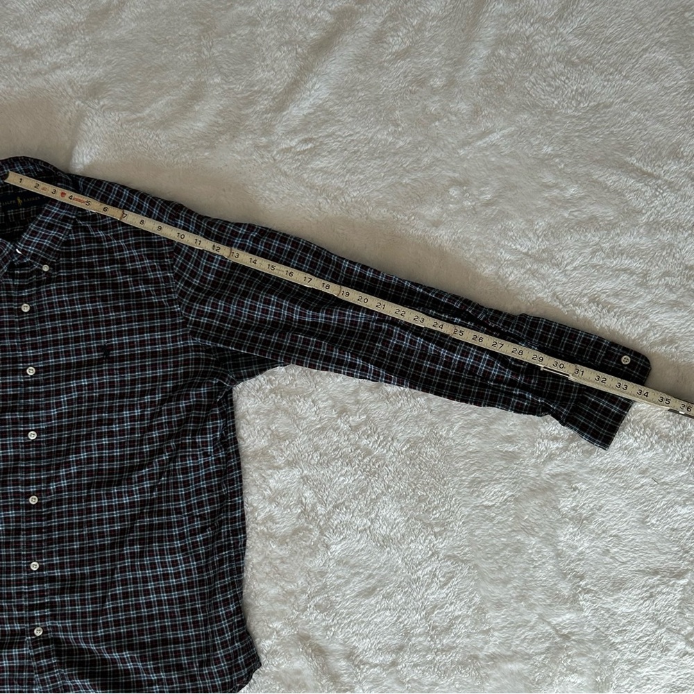 VTG 90s Ralph Lauren Classic Fit Button Down Shirt Pony Logo Mens Size L - Picture 5 of 6